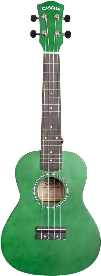 Koncertinė ukulelė Cascha Linden žalia CUC104