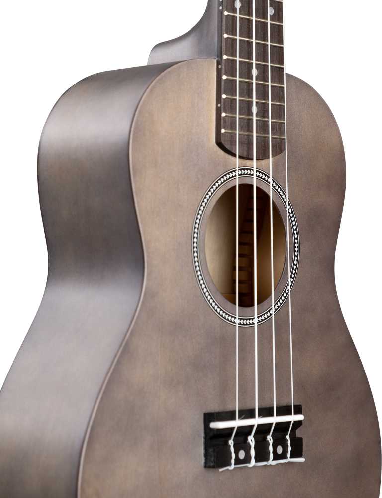 Koncertinė ukulelė Cascha Linden CUC101 pilka