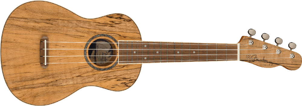 Koncertinė ukulelė Fender Zuma Exotic, natūralaus klevo spalva