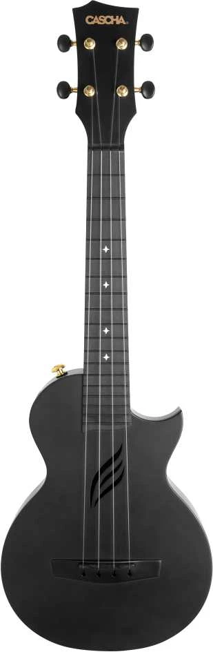 Koncertinės ukulelės komplektas Cascha Carbon Fibre HH 2258 juoda