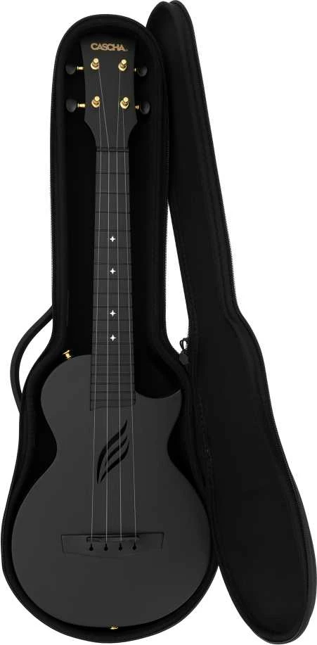 Koncertinės ukulelės komplektas Cascha Carbon Fibre HH 2258 juoda