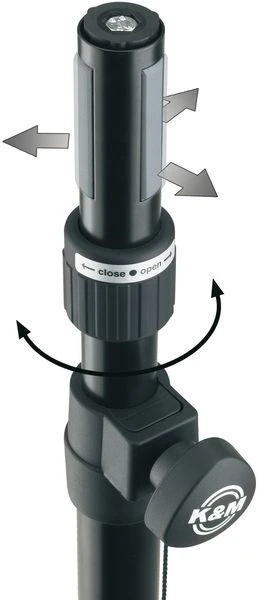 Monacor Konig & Meyer Vamzdis tarp kolonėlių K&M 21367 juodas