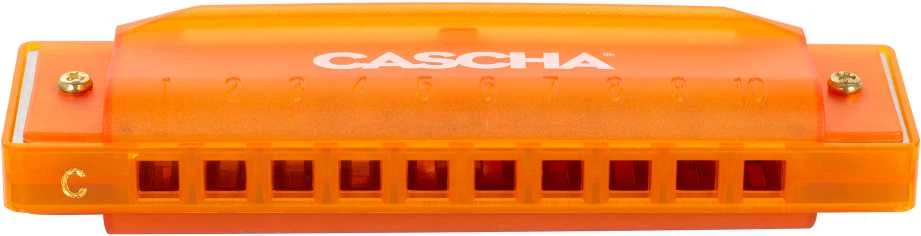 Lūpinė armonikėlė C Cascha Fun Blues oranžinė HH 2276