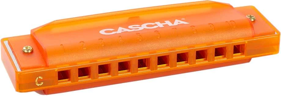 Lūpinė armonikėlė C Cascha Fun Blues oranžinė HH 2276