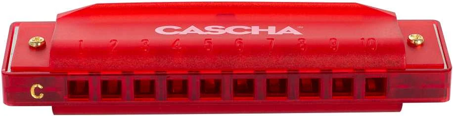 Lūpinė armonikėlė C Cascha Fun Blues raudona HH 2273