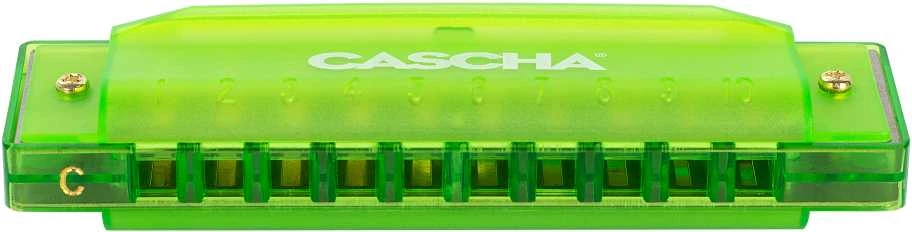 Lūpinė armonikėlė C Cascha Fun Blues žalia HH 2274