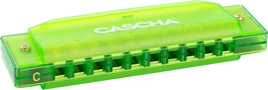 Lūpinė armonikėlė C Cascha Fun Blues žalia HH 2274