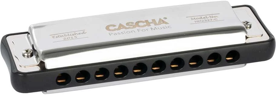 Lūpinė rock-bliuzo armonikėlė D tonacijoje Cascha Ocean Rock Blues HH 2328, juoda