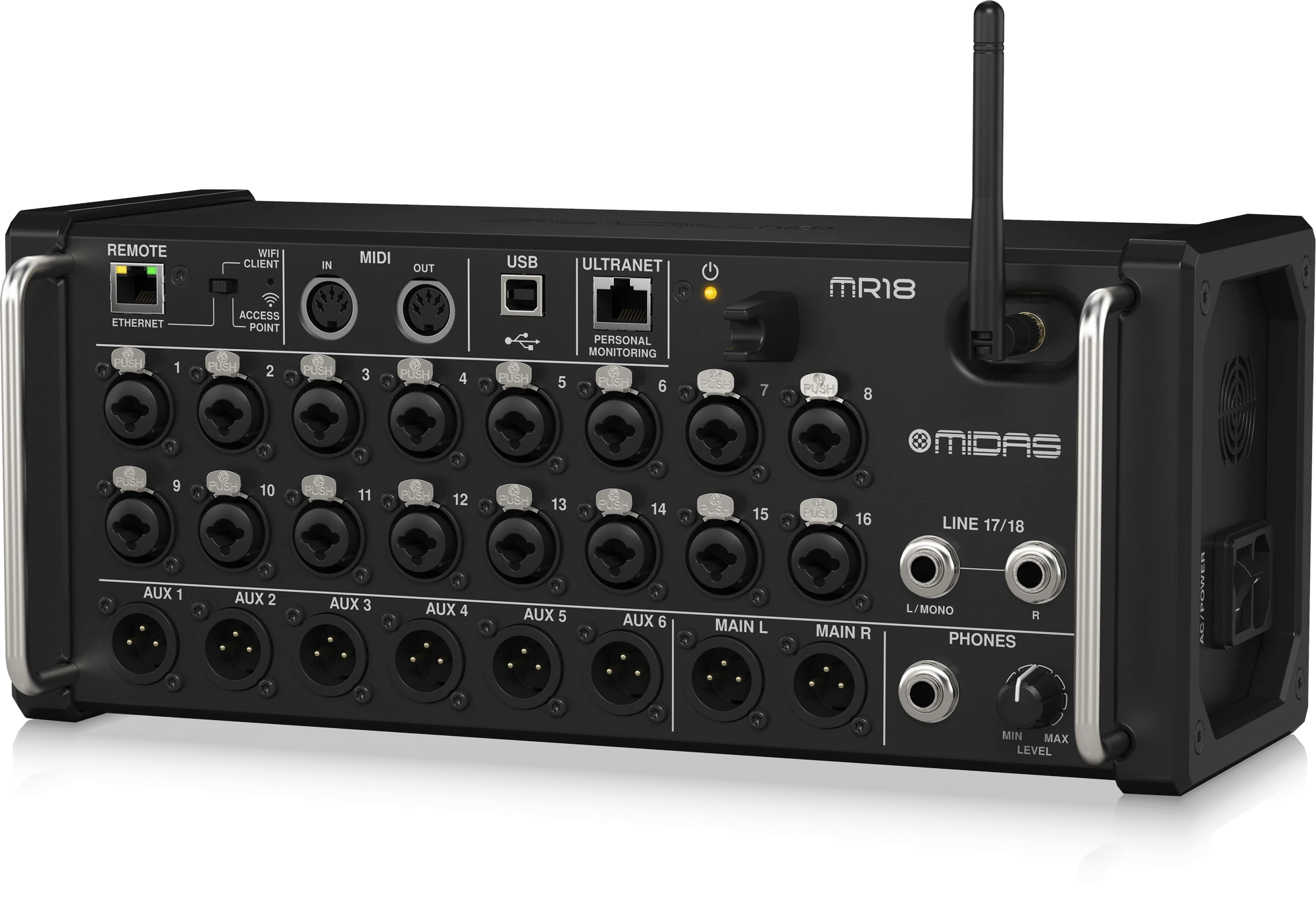 Carruzzo Midas Interactive Skaitmeninis garso pultas Midas MR18