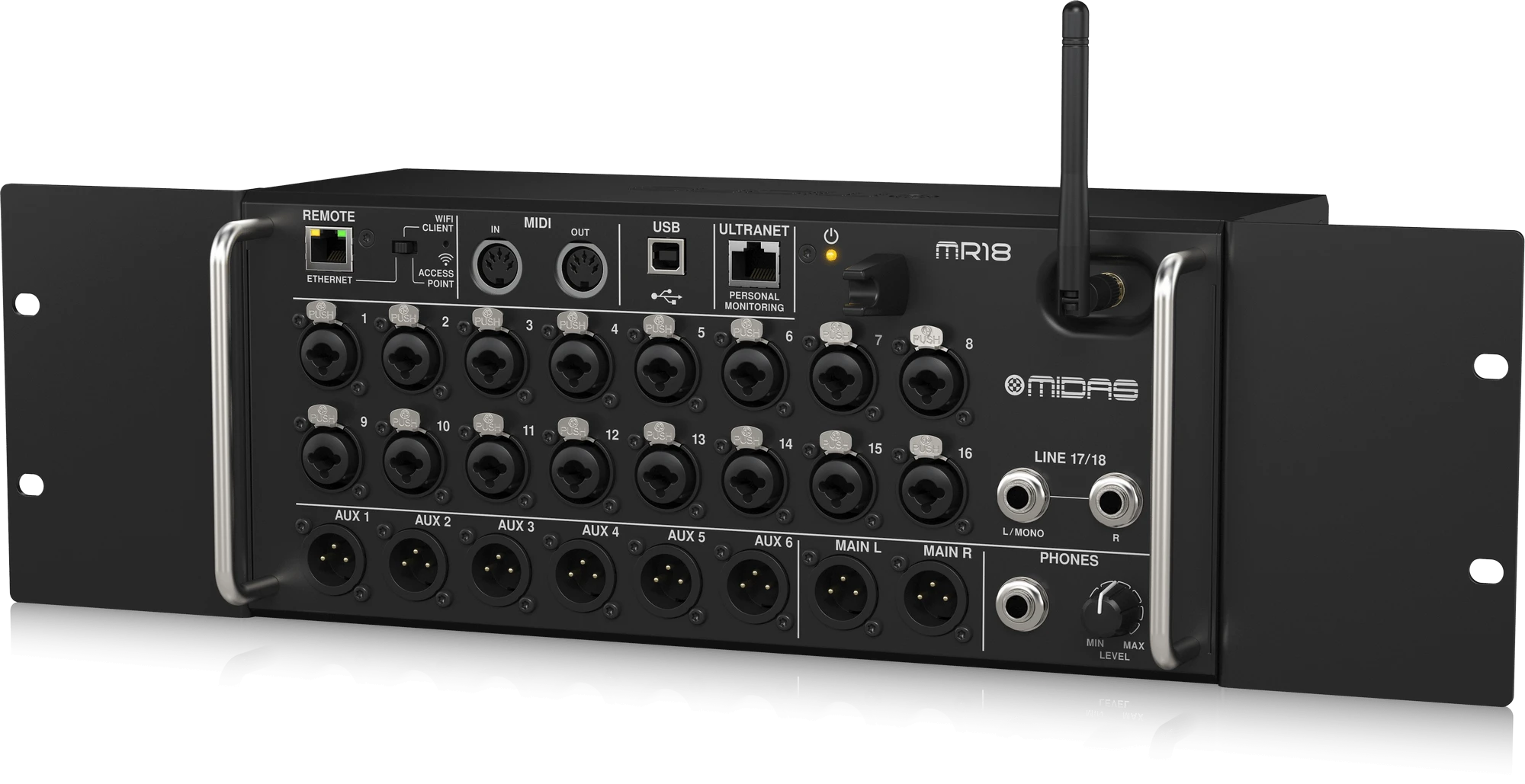 Carruzzo Midas Interactive Skaitmeninis garso pultas Midas MR18