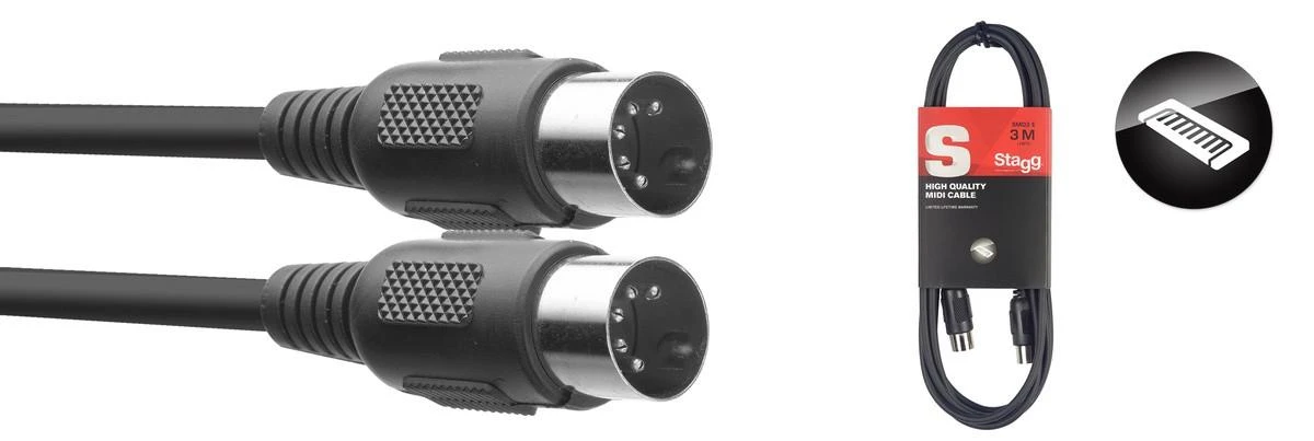 MIDI kabelis Stagg SMD10 E, 10m