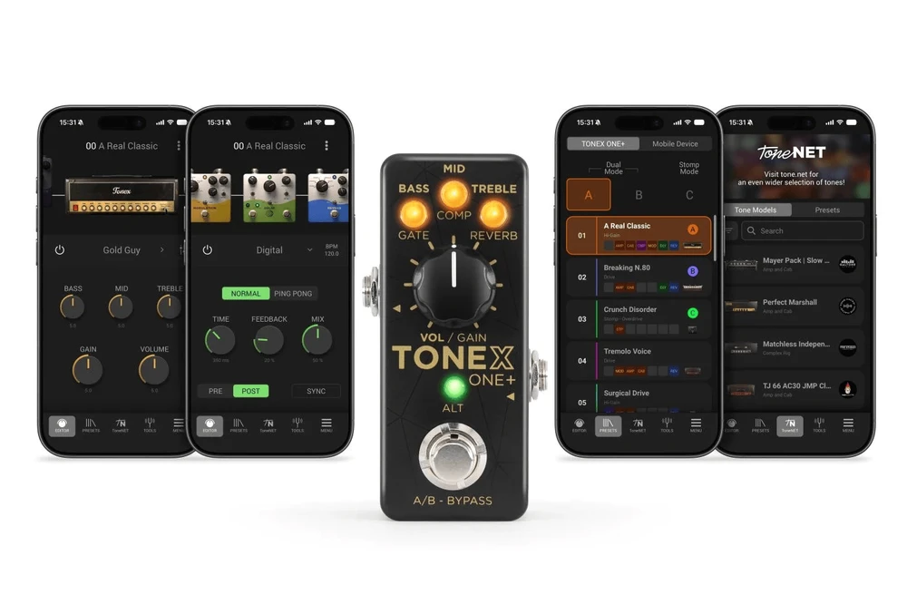 Multifunkcinis gitaros efektų blokas IK Multimedia TONEX ONE +