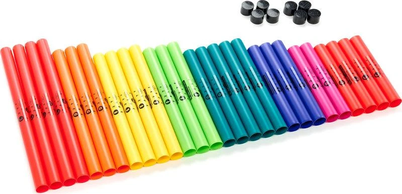 Mušamieji vamzdžiai Boomwhackers MG-BW Set 3 su Move&Groove dėklu