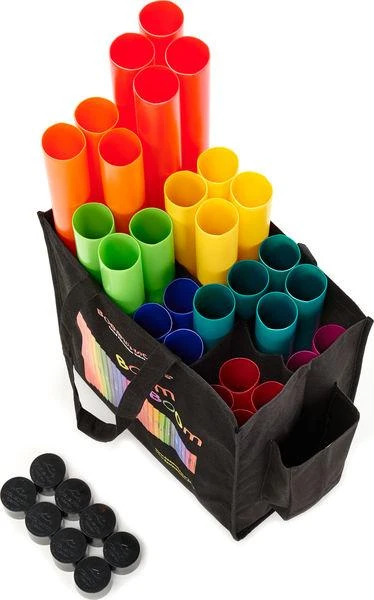 Mušamieji vamzdžiai Boomwhackers MG-BW Set 3 su Move&Groove dėklu