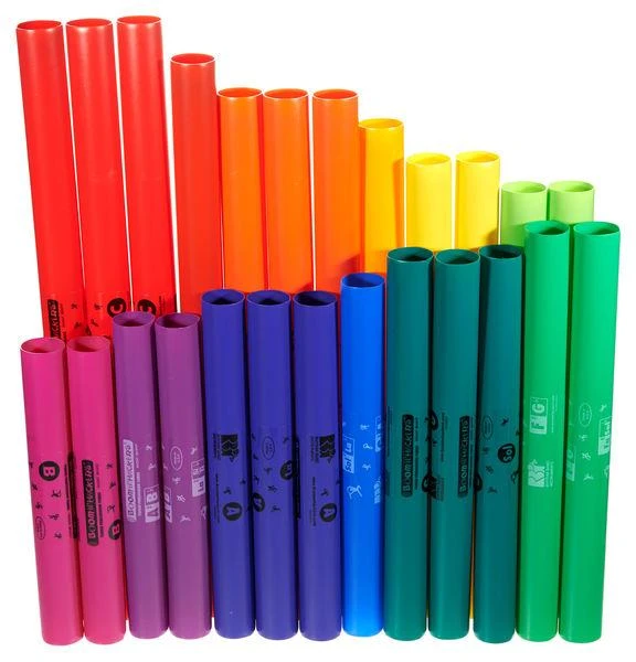 Mušamieji vamzdžiai Boomwhackers MG-BW Set 1 su Move&Groove dėklu