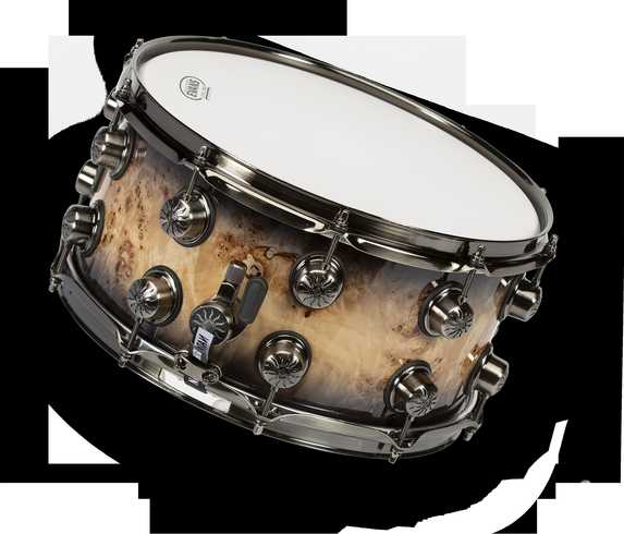 Natal Drums Solinis būgnas 14"x7" Natal Mappa Burl SD-MBB-BS47