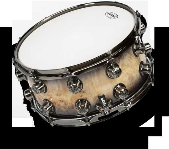 Natal Drums Solinis būgnas 14"x7" Natal Mappa Burl SD-MBB-BS47