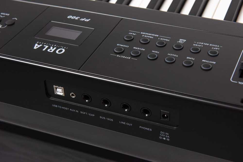 Nešiojamas sk. pianinas ORLA PF300 BK