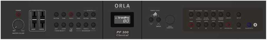 Nešiojamas sk. pianinas ORLA PF300C Classsic
