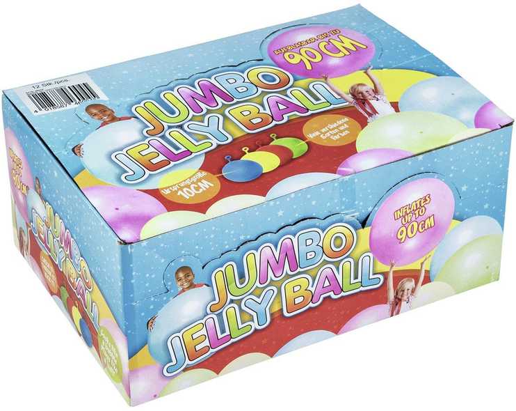 Pripučiami kamuoliai Mega Jumbo Jelly Ball, 90cm, 12vnt., modelis