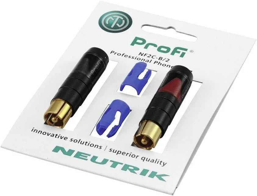 RCA jungčių komplektas Neutrik NF2C-B/2