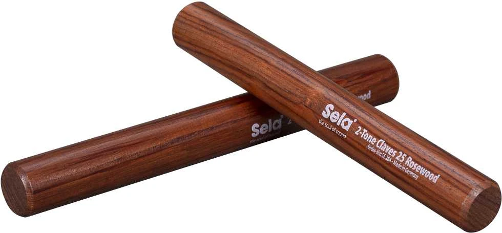 Raudonmedžio toninės lazdelės Sela Rosewood Claves SE 284, 25mm diametro