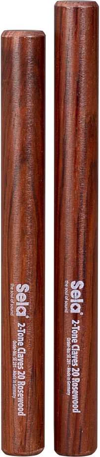 Raudonmedžio toninės lazdelės Sela Rosewood Claves, SE 281, 20mm diametro
