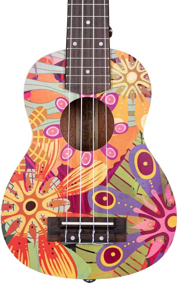Soprano ukulelė Cascha Art Flowers HH 2603