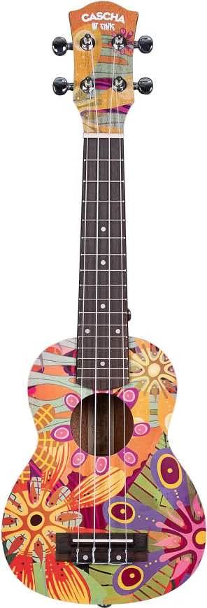 Soprano ukulelė Cascha Art Flowers HH 2603