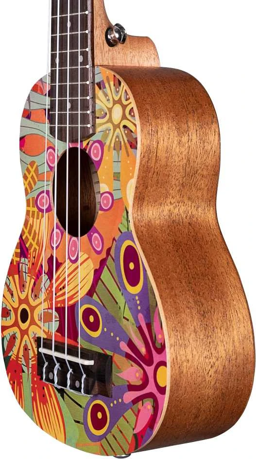 Soprano ukulelė Cascha Art Flowers HH 2603