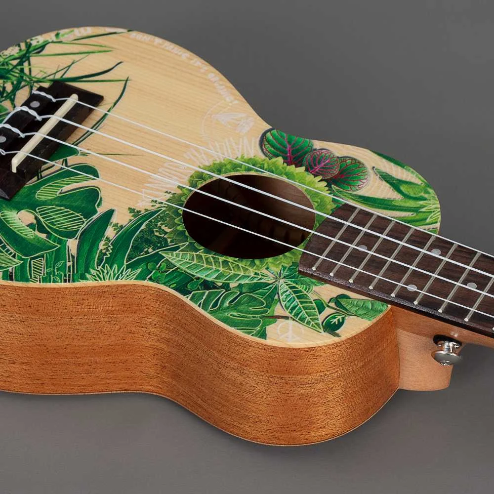 Soprano ukulelė Cascha Art Leafy HH 2602