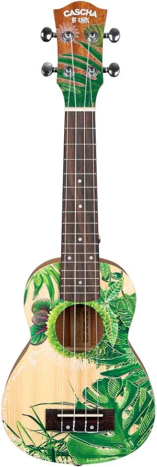 Soprano ukulelė Cascha Art Leafy HH 2602