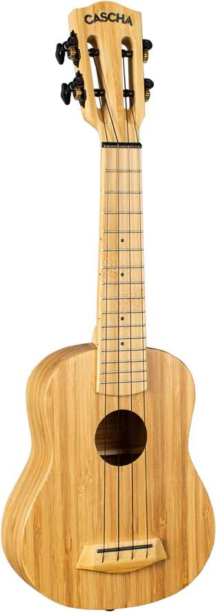 Soprano ukulelė Cascha Bamboo Natural HH 2312