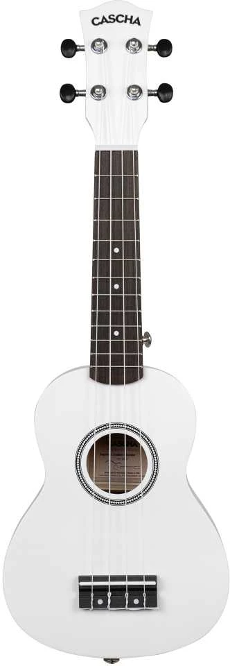 Soprano ukulelė Cascha Linden balta HH 3967