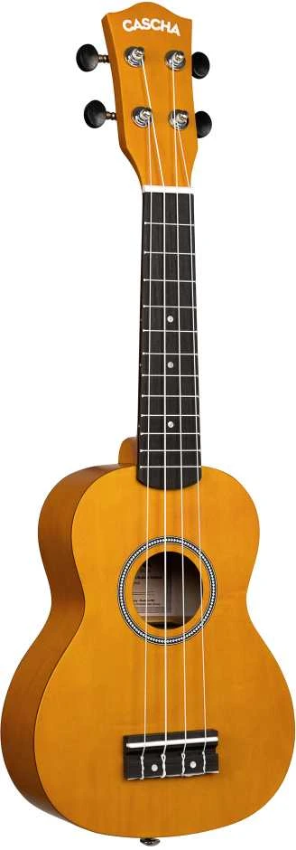 Soprano ukulelė Cascha Linden geltona HH 3964