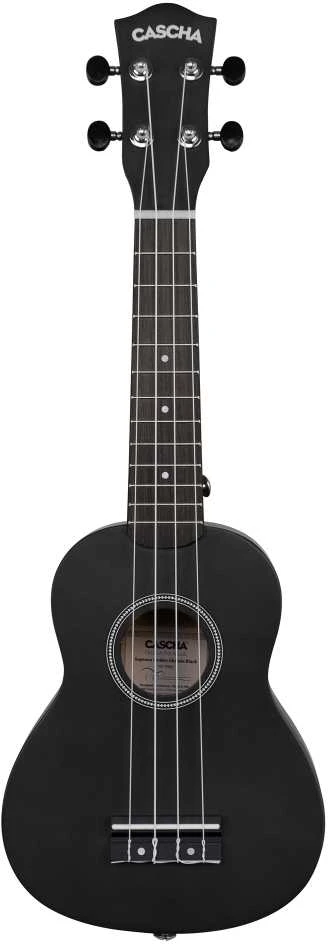 Soprano ukulelė Cascha Linden juoda HH 3960