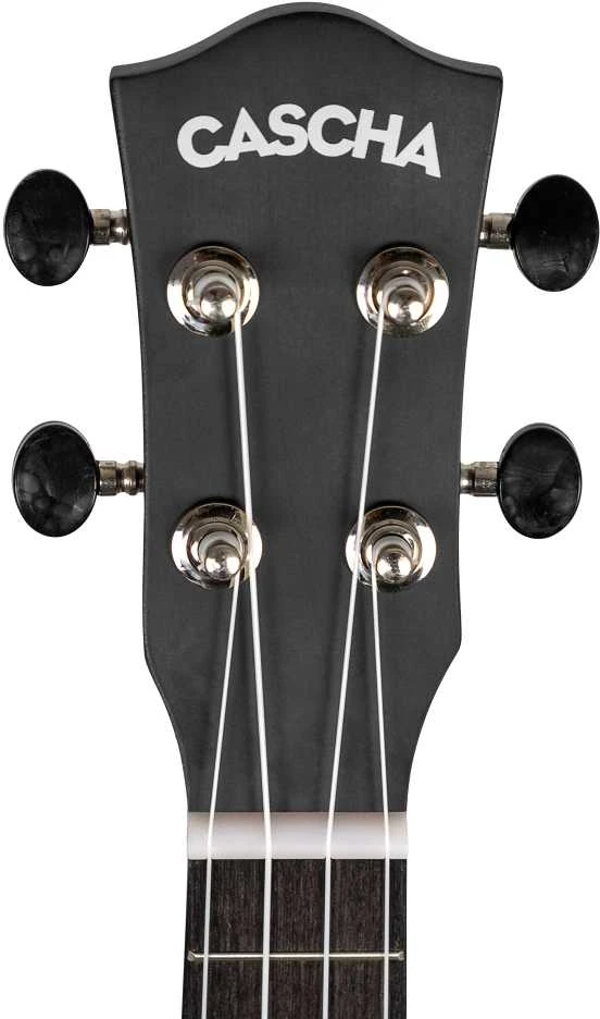 Soprano ukulelė Cascha Linden juoda HH 3960