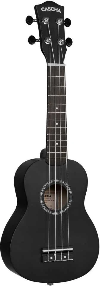 Soprano ukulelė Cascha Linden juoda HH 3960