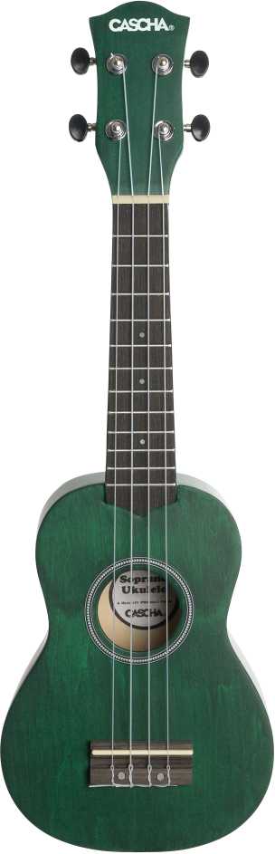 Soprano ukulelė Cascha Linden žalia HH 3963
