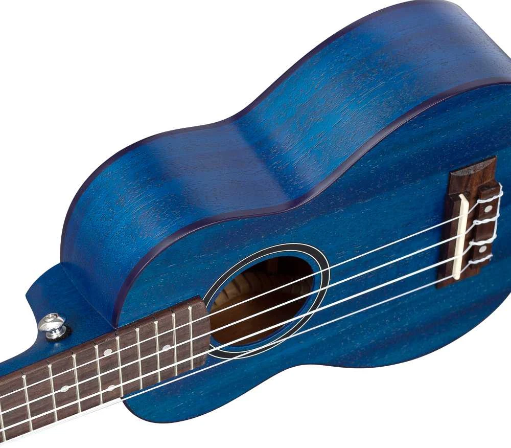 Soprano ukulelė Cascha Mahogany mėlyna HH 2266