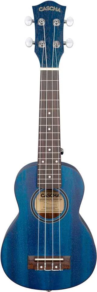 Soprano ukulelė Cascha Mahogany mėlyna HH 2266