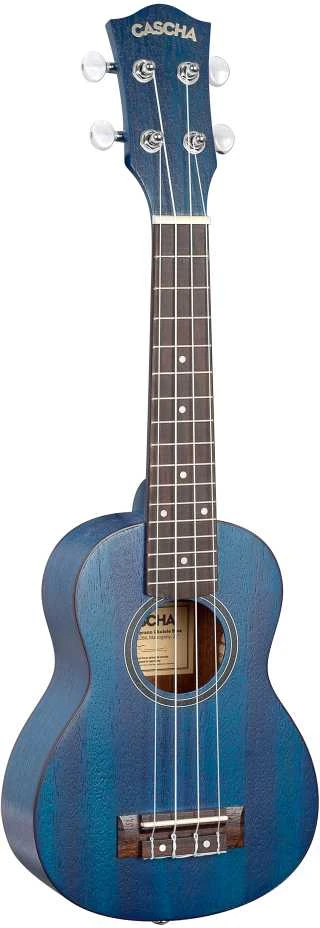 Soprano ukulelė Cascha Mahogany mėlyna HH 2266