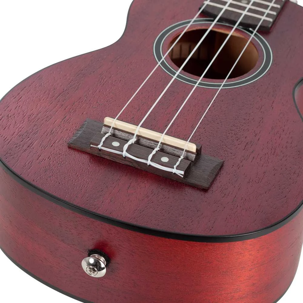 Soprano ukulelė Cascha Mahogany raudona HH 2263