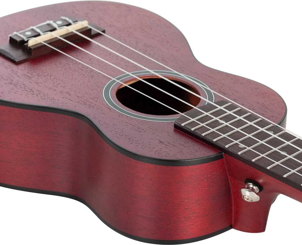 Soprano ukulelė Cascha Mahogany raudona HH 2263