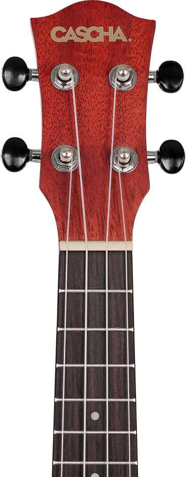 Soprano ukulelė Cascha Mahogany raudona HH 2263