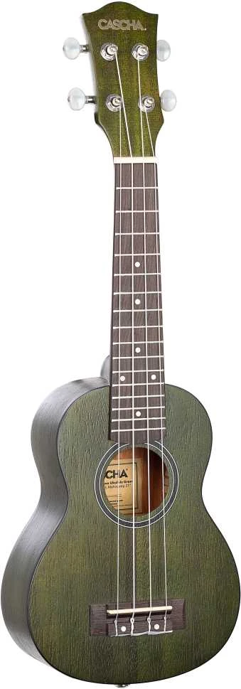 Soprano ukulelė Cascha Mahogany žalia HH 2265