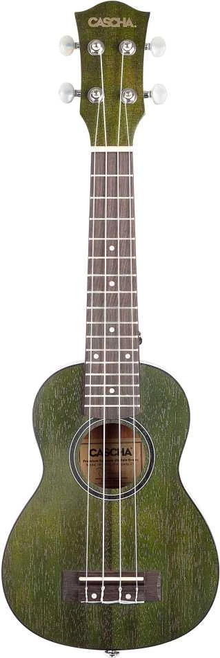 Soprano ukulelė Cascha Mahogany žalia HH 2265