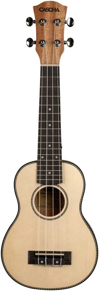 Soprano ukulelė Cascha Spruce Solid Top HH 2148