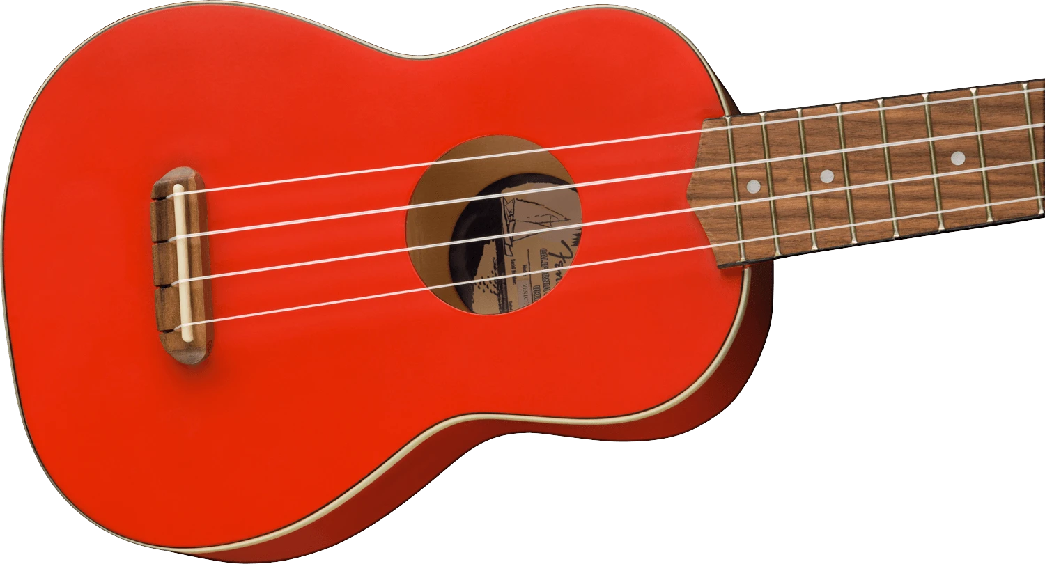 Soprano ukulelė Fender Venice FIESTA Raudonas (riboto leidimo)
