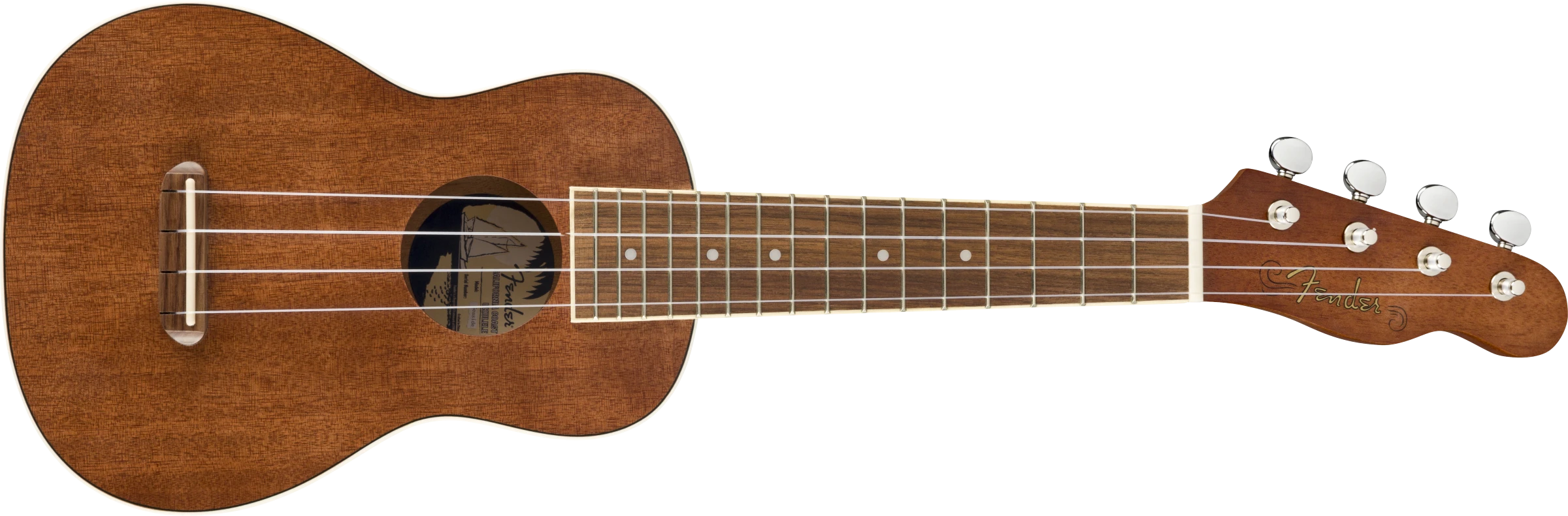 Soprano ukulelės komplektas Fender Seaside